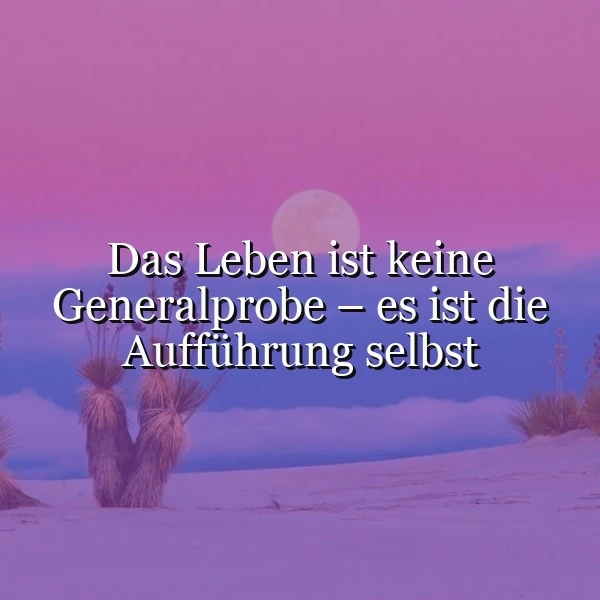 Ein Bild mit einem Zitat, das auf einer violetten Wüstenlandschaft mit Kakteen und Vollmond im Hintergrund liegt.