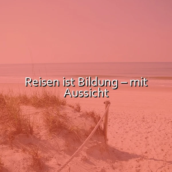 Ein ruhiger Strand mit einer rosa-weißen Farbgebung, ein Seil markiert einen Pfad im Sand, im Hintergrund das Meer unter einem rosa Himmel.