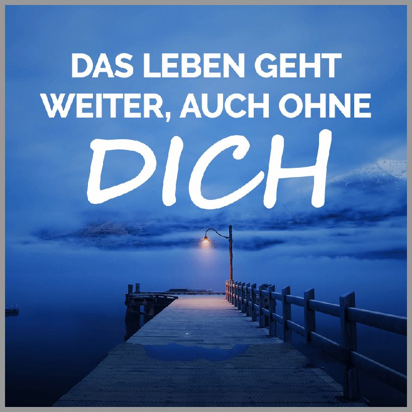 Das leben geht weiter auch ohne dich Das leben geht weiter auch ohne dich - Das leben geht weiter auch ohne dich