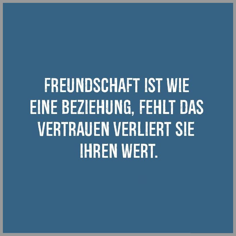 Freundschaft ist wie eine beziehung fehlt das vertrauen verliert sie