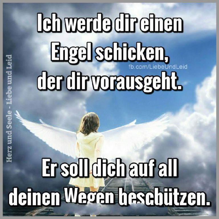 Ich werde dir einen engel schicken der dir Bilder und Sprüche für
