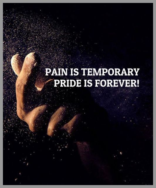 Pain is temporary pride is forever - Pain is temporary pride is forever