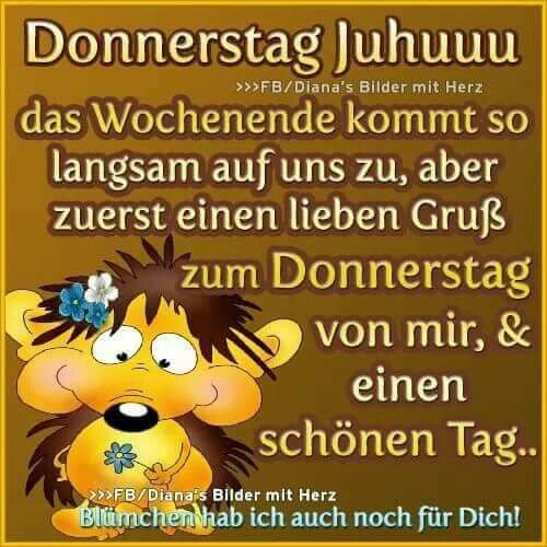 Grüße zum donnerstag bilder