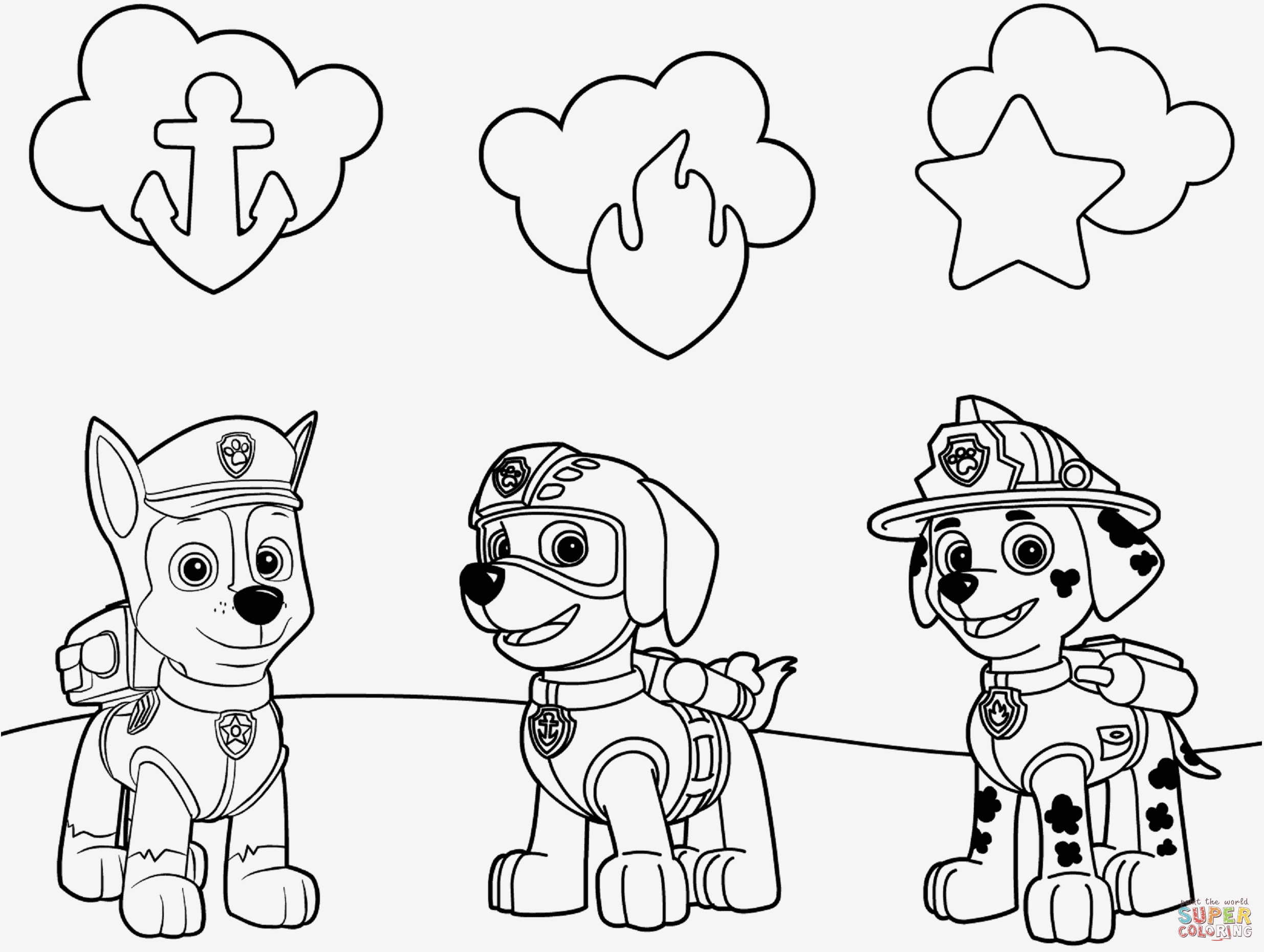 Paw Patrol Ausmalbilder | Bilder und Sprüche für Whatsapp ...